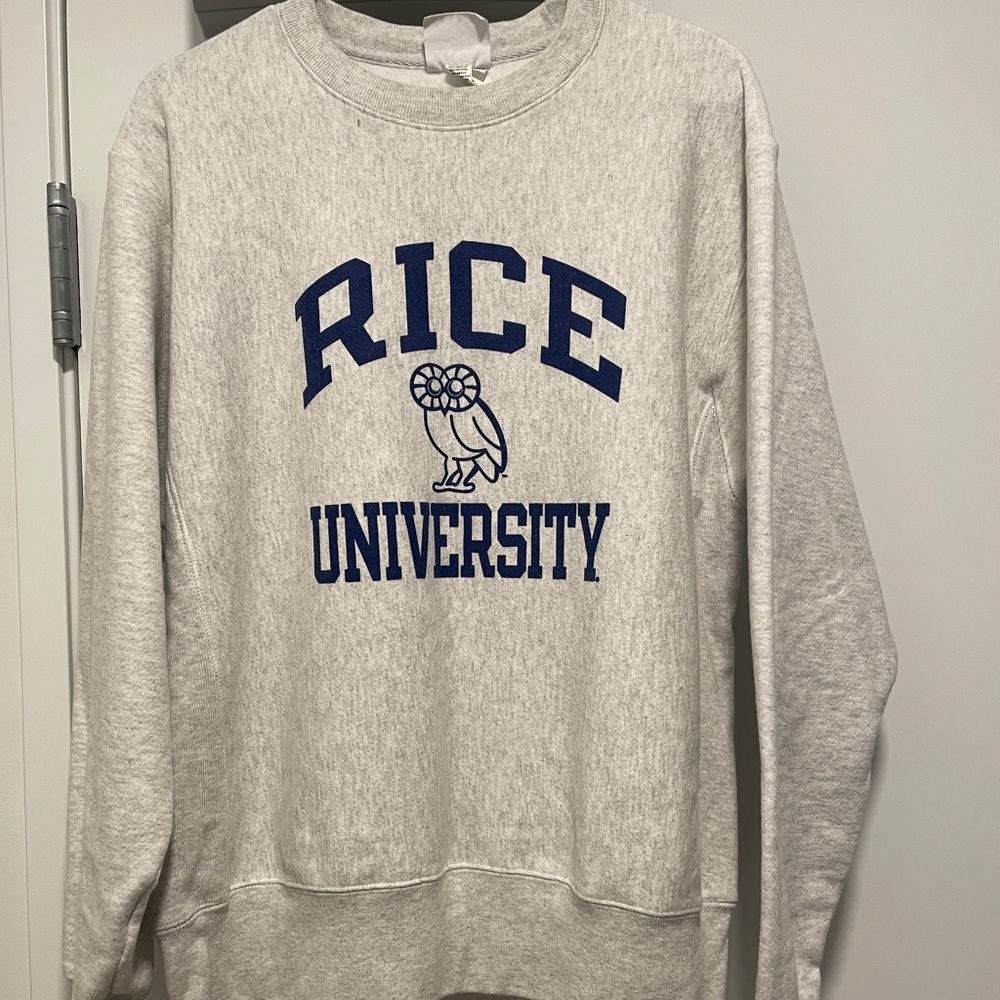 Rice University Owls Crewneck Sweater Vintage Champion Brand Size Medium Owls